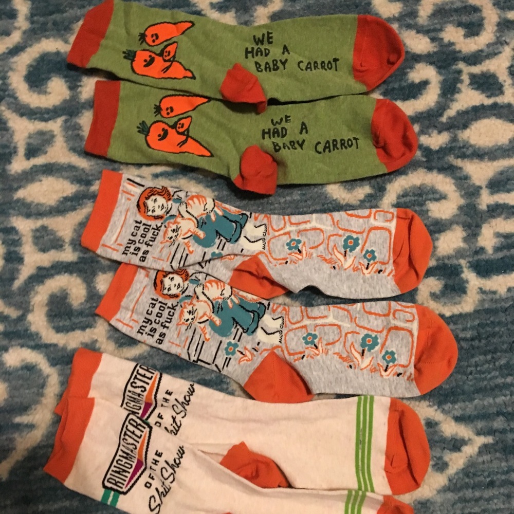 3 Pairs Women's Blue-Q Socks